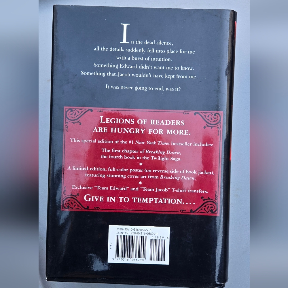 Twilight Saga Book with Red Ribbon Cover - Picture 2 of 2